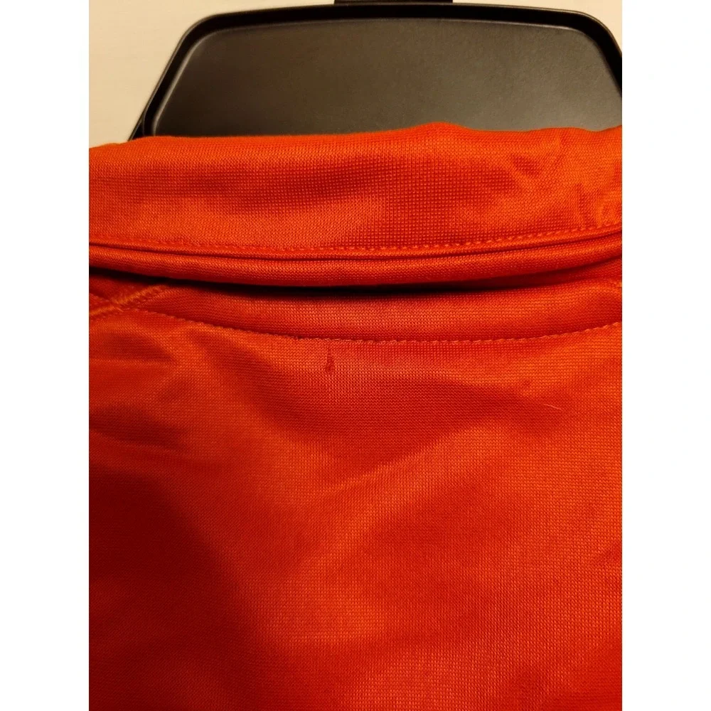 Adidas Men's Half-Zip Light Pullover Sweater - ORANGE - Medium-Elastic Waistband